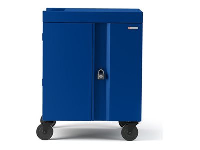 Bretford Cube cart - pre-wired - for 32 tablets / notebooks - royal blue