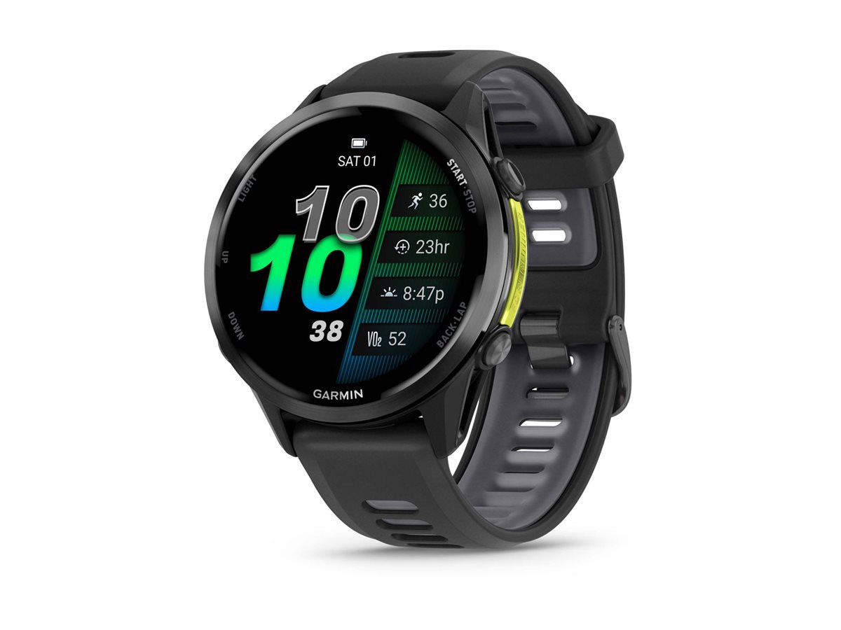 Garmin Forerunner 970 - black - sport watch with band - black/translucent w