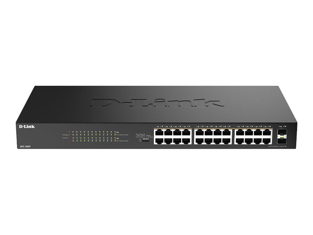 D-Link DGS 1026P - switch - 24 ports - unmanaged - rack-mountable