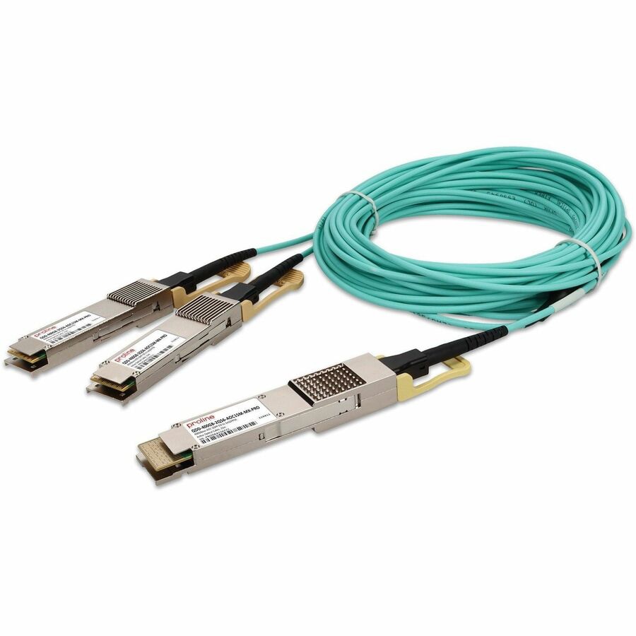 Proline Mellanox Compatible TAA 400GBase-AOC QSFP-DD to 2xQSFP56 Active Opt