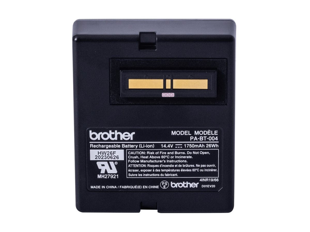 Brother PA-BT-004 - printer battery - rechargeable - Li-Ion - 1750 mAh - 26
