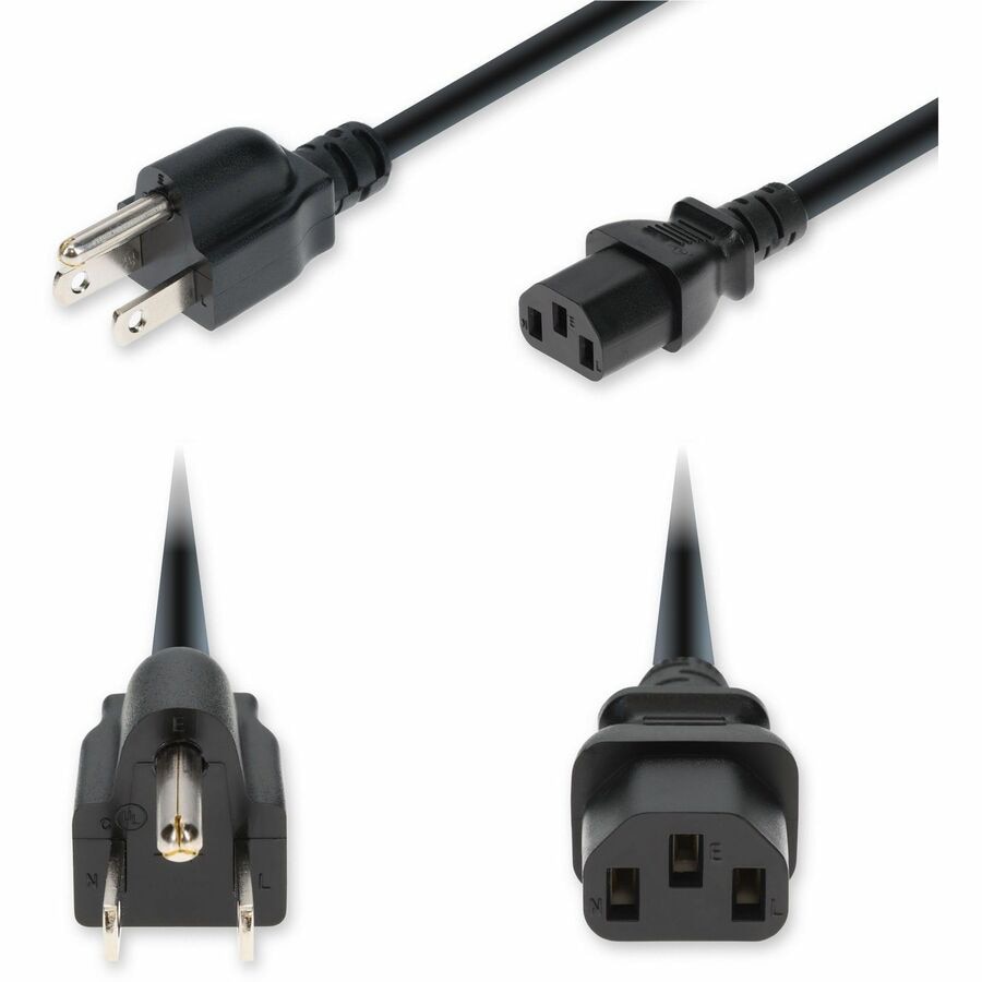 Proline 10ft NEMA 5-15P Male to C13 Female Standard Commercial 18 AWG 125V
