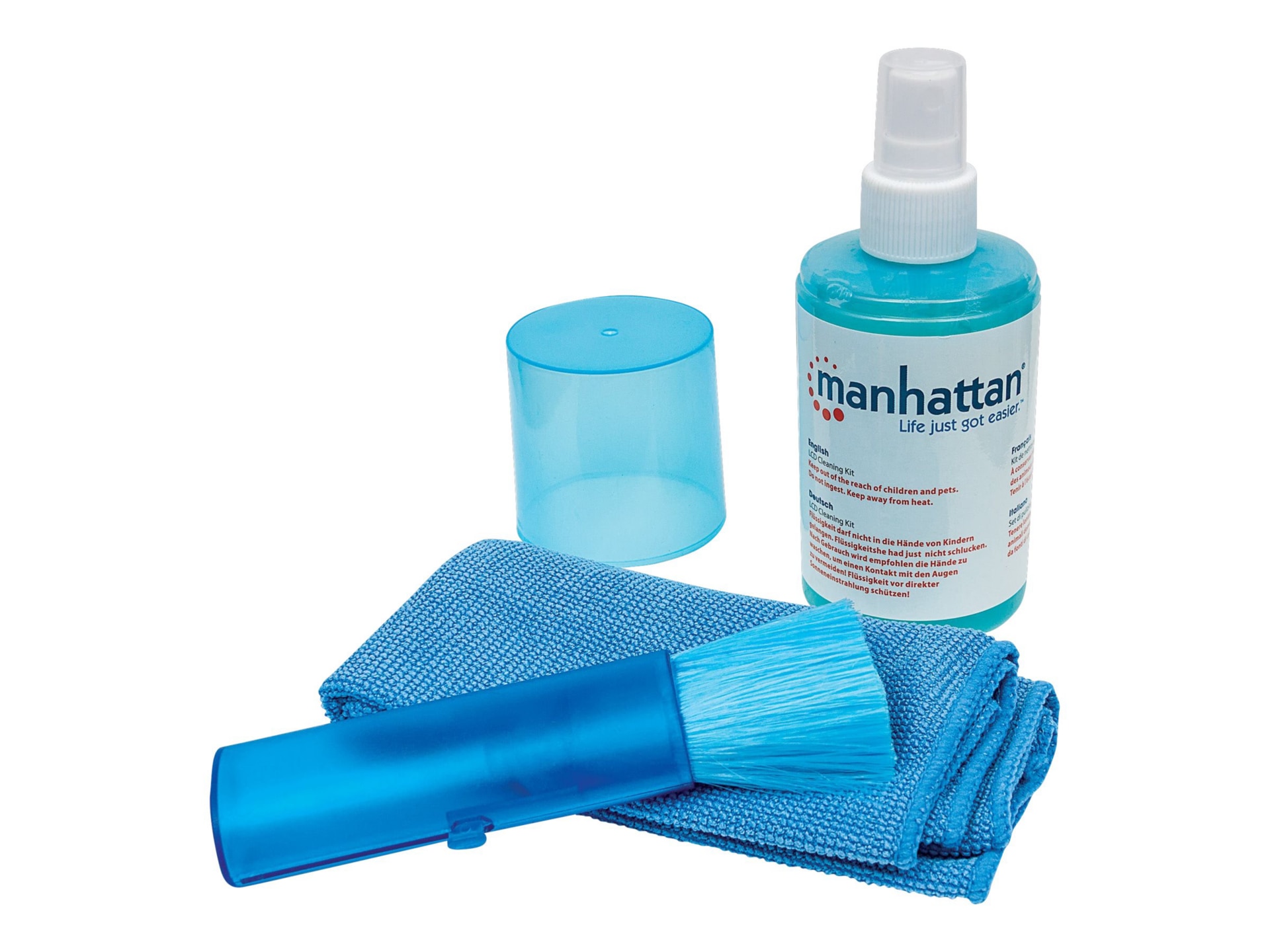 Manhattan LCD Cleaning Kit, Alcohol-free, Includes Cleaning Solution (200ml