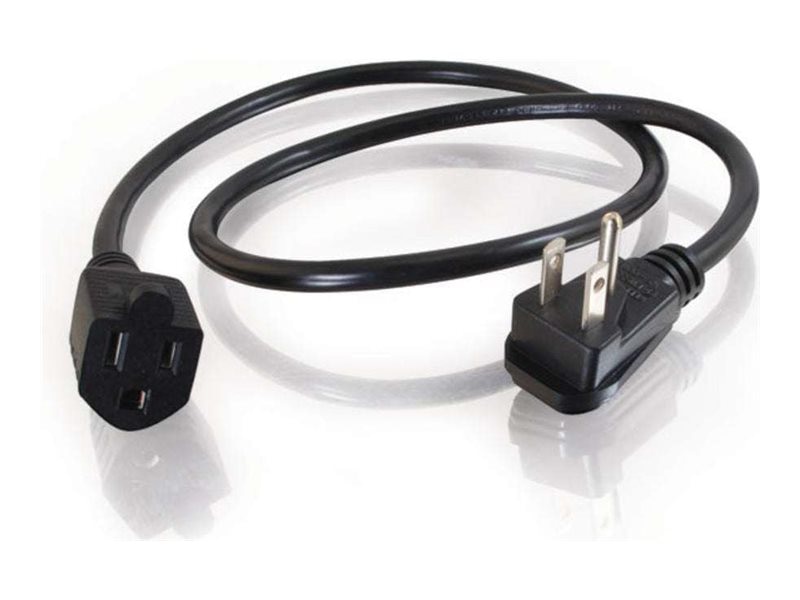 C2G - power cable - NEMA 5-15P to power NEMA 5-15R - TAA Compliant - 46 cm