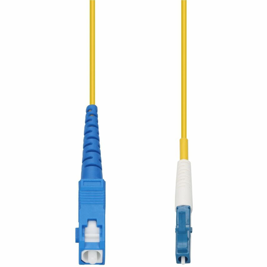 Proline 0.5m SC to LC Yellow OS2 Simplex OFNR (Riser-Rated) SMF Fiber Patch