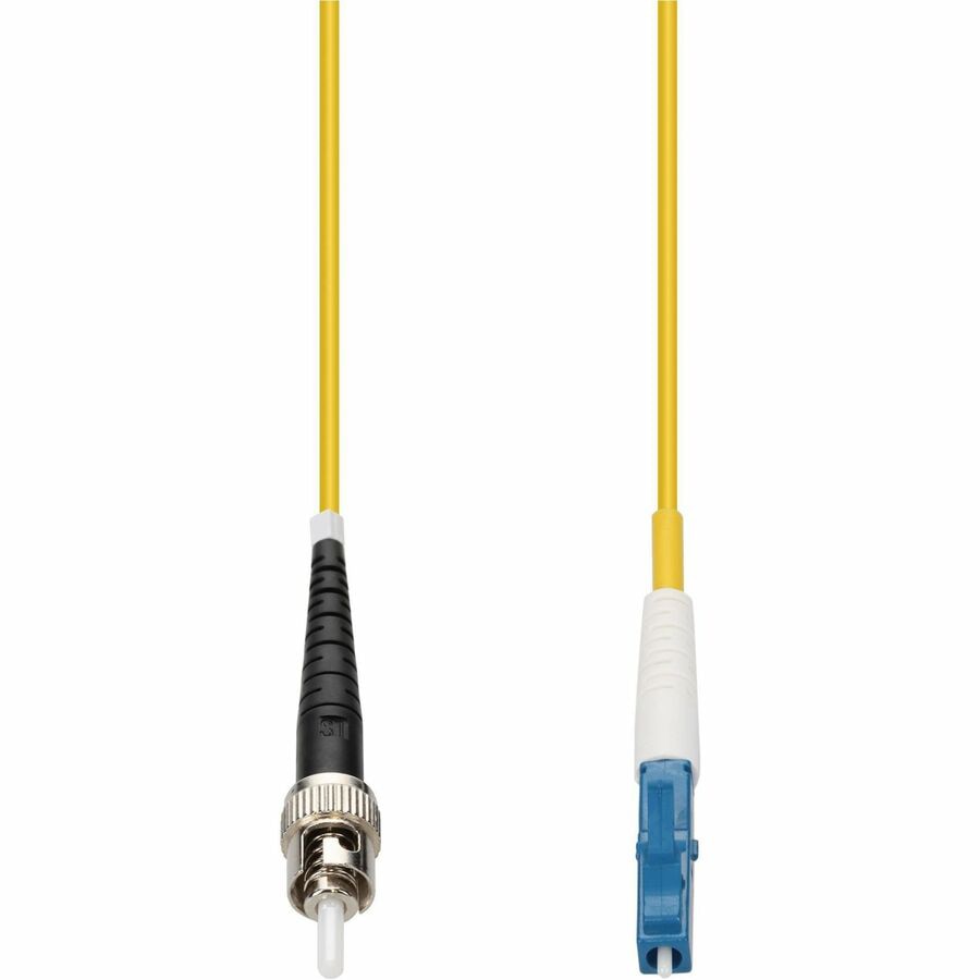 Proline 0.5m ST to LC Yellow OS2 Simplex OFNR (Riser-Rated) SMF Fiber Patch
