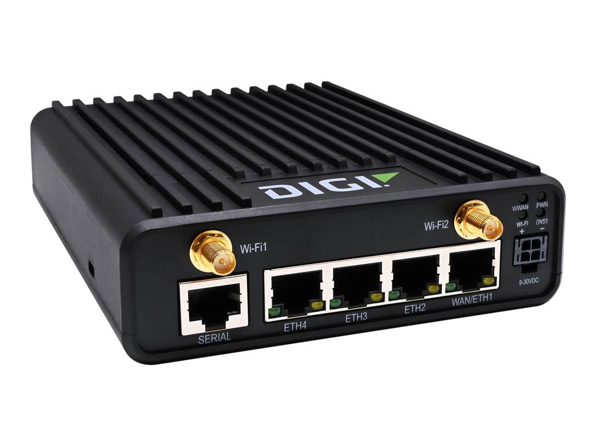 Digi IX25 - wireless router - WWAN - Wi-Fi 6 - DIN rail mountable - TAA Com
