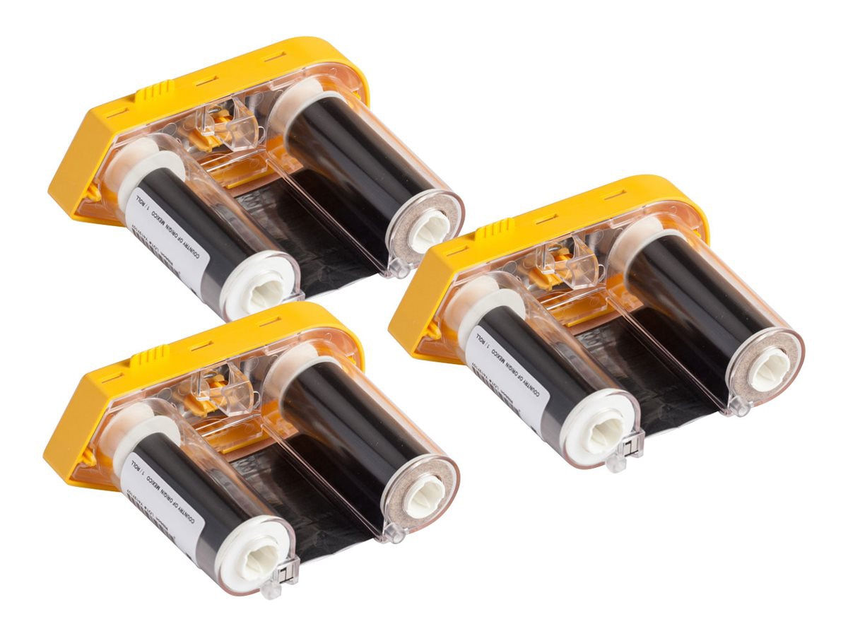 Brady R6000 Series - 3-pack - black - print ribbon