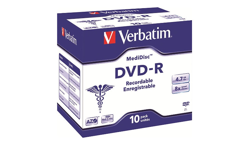 Verbatim MediDisc - DVD-R x 1 - 4.7 GB - storage media