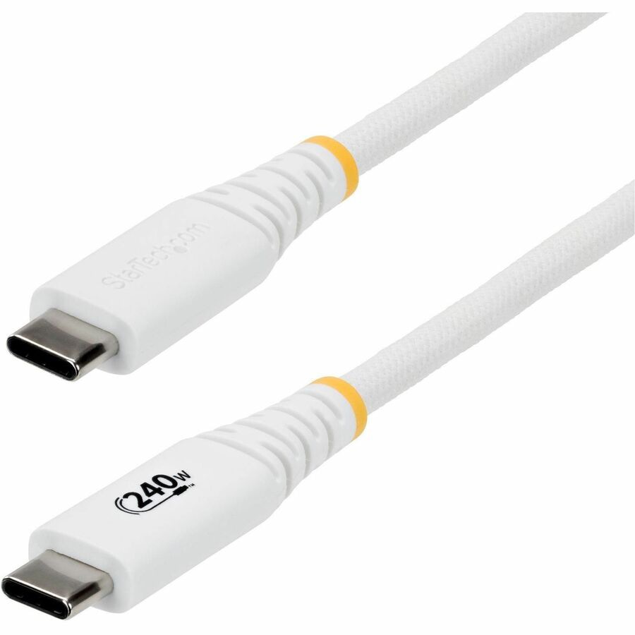 StarTech 6ft (1.8m) USB-C Charging Cable, 240W PD EPR, Durable and Ultra-Flexible, USB-IF Certified, Rugged USB-C Cord,