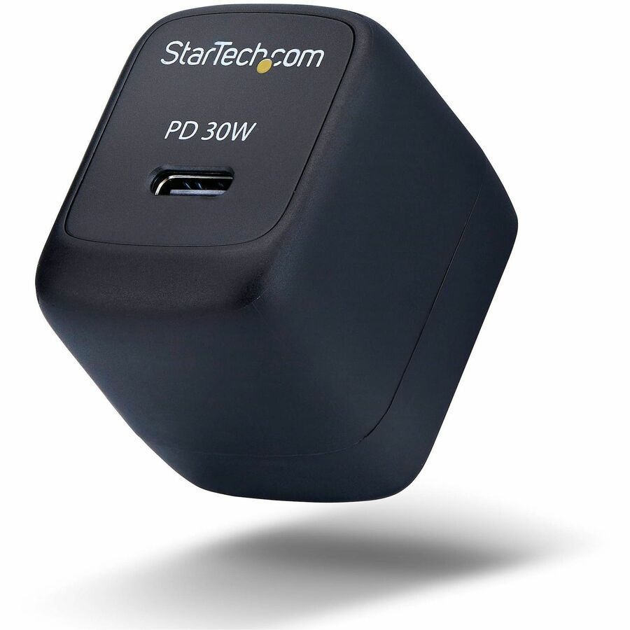 StarTech 30W USB-C Wall Charger, Portable GaN Charger with USB Power Delive
