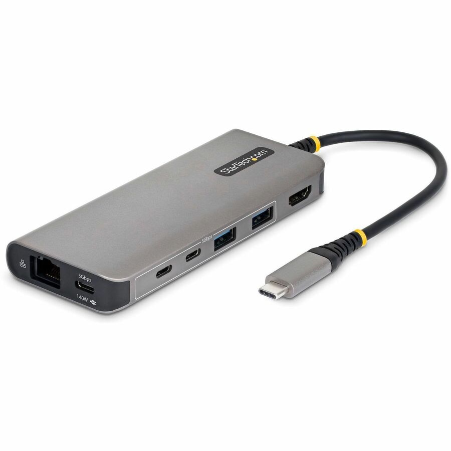 StarTech USB-C to HDMI Multiport Adapter with 140W PD Charging, 4K 60Hz, 5-