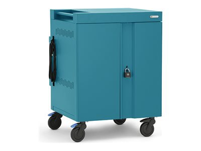 Bretford CUBE Cart Max cart - for 30 netbooks - pacific blue
