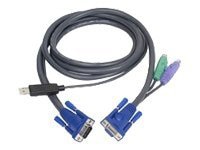 ATEN Intelligent KVM Cable 2L-5502UP - keyboard / video / mouse (KVM) cable