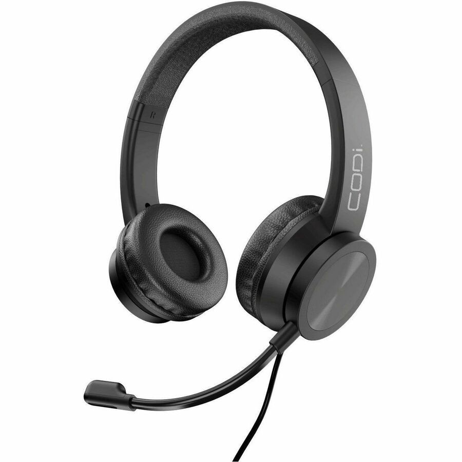CODi Voice-Isolating 3.5mm Headset with Adjustable Boom Microphone