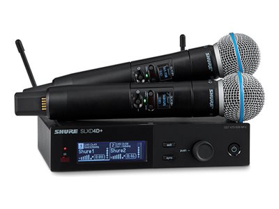 Shure SLX-D Wireless System SLXD24D+/B58 - G57 Band - wireless microphone s