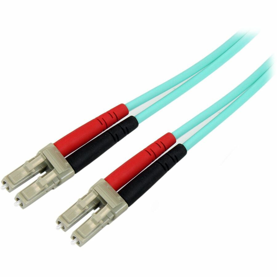 StarTech 6m (20ft) LC/UPC to LC/UPC OM3 Multimode Fiber Optic Cable, Full Duplex 50/125, 100G, LSZH Jumper Cord