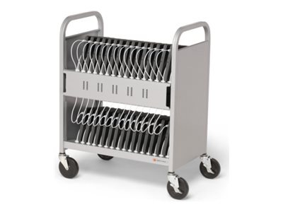 Bretford Cube Transport Pro cart - pre-wired - for 16 notebooks / Chromebooks / tablets - Opti-Sense smart charging -