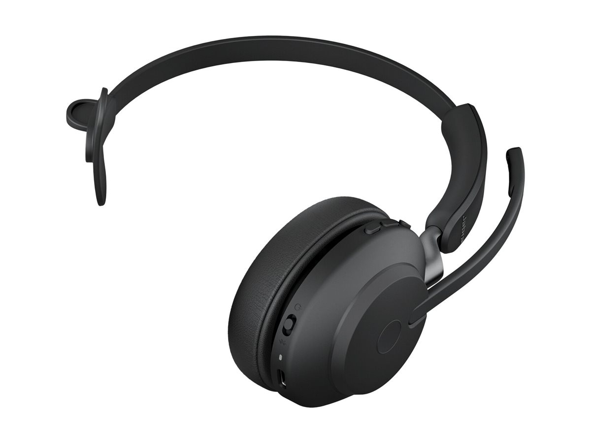 Jabra Evolve2 65 UC Mono - headset - USB-A via Bluetooth adapter - with cha