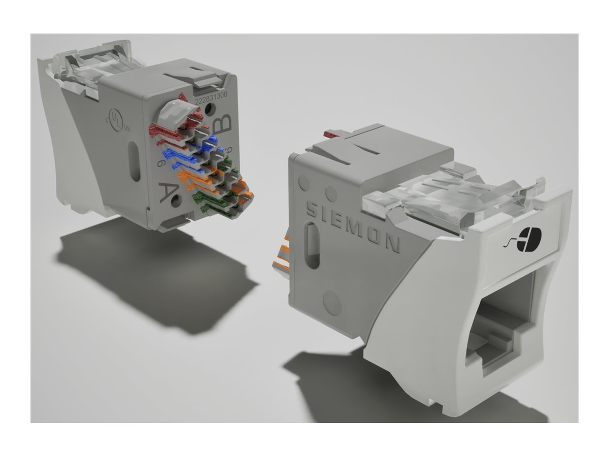Siemon UltraMAX - snap-in module - copper, UTP, Category 6, hybrid, punch d