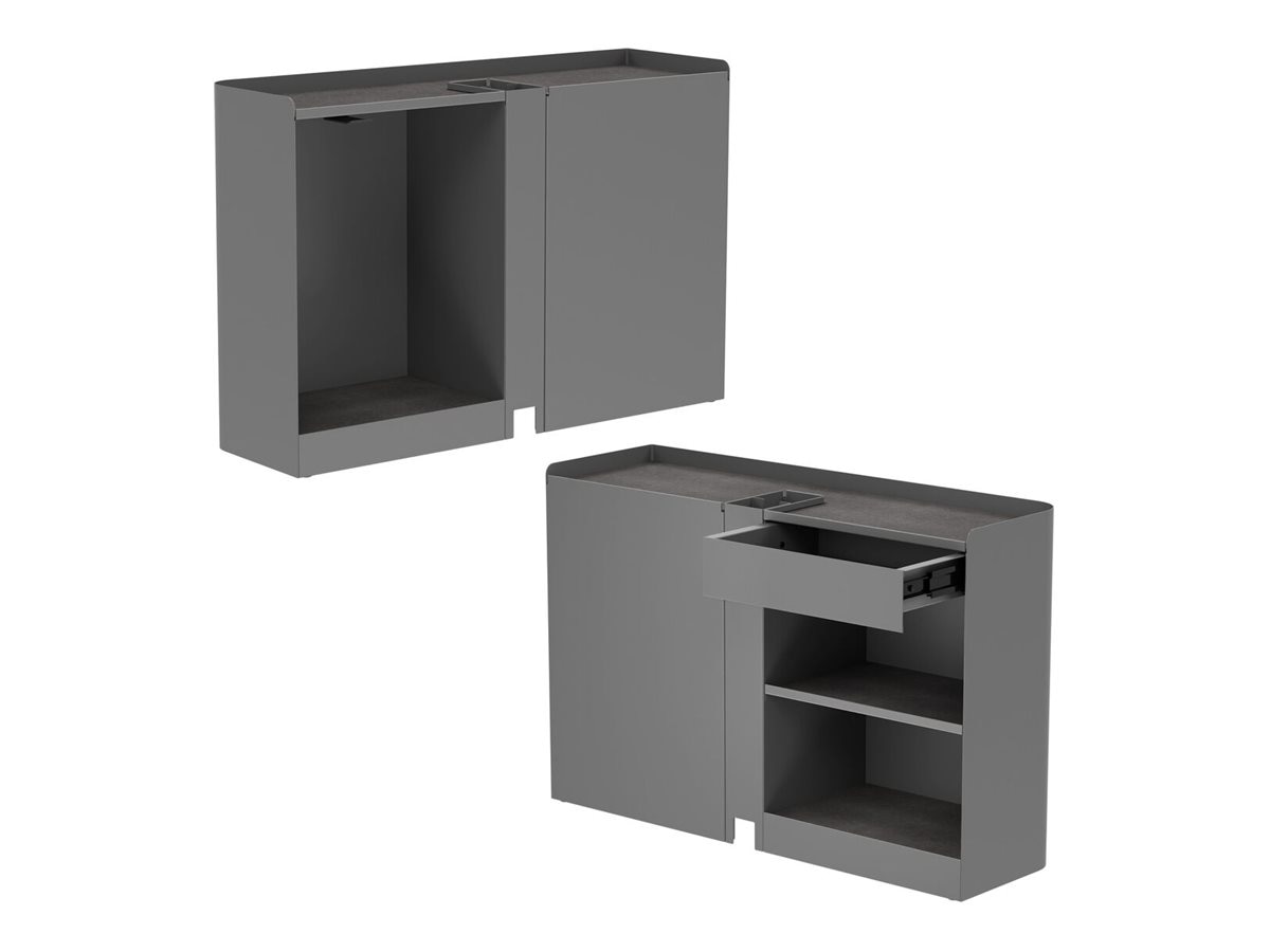 Vari - standing desk component set with left cubby, right cubby - 2-piece -
