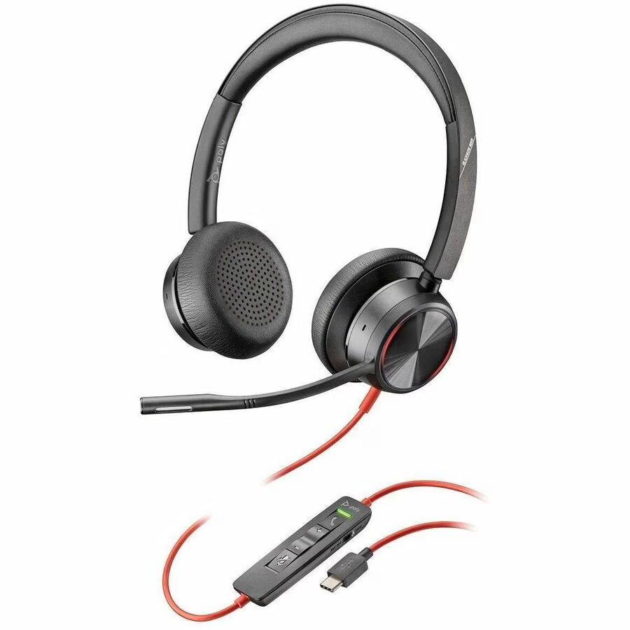 Poly Blackwire 8225 Binaural USB-C Wired Headset - Microsoft Teams Certifie