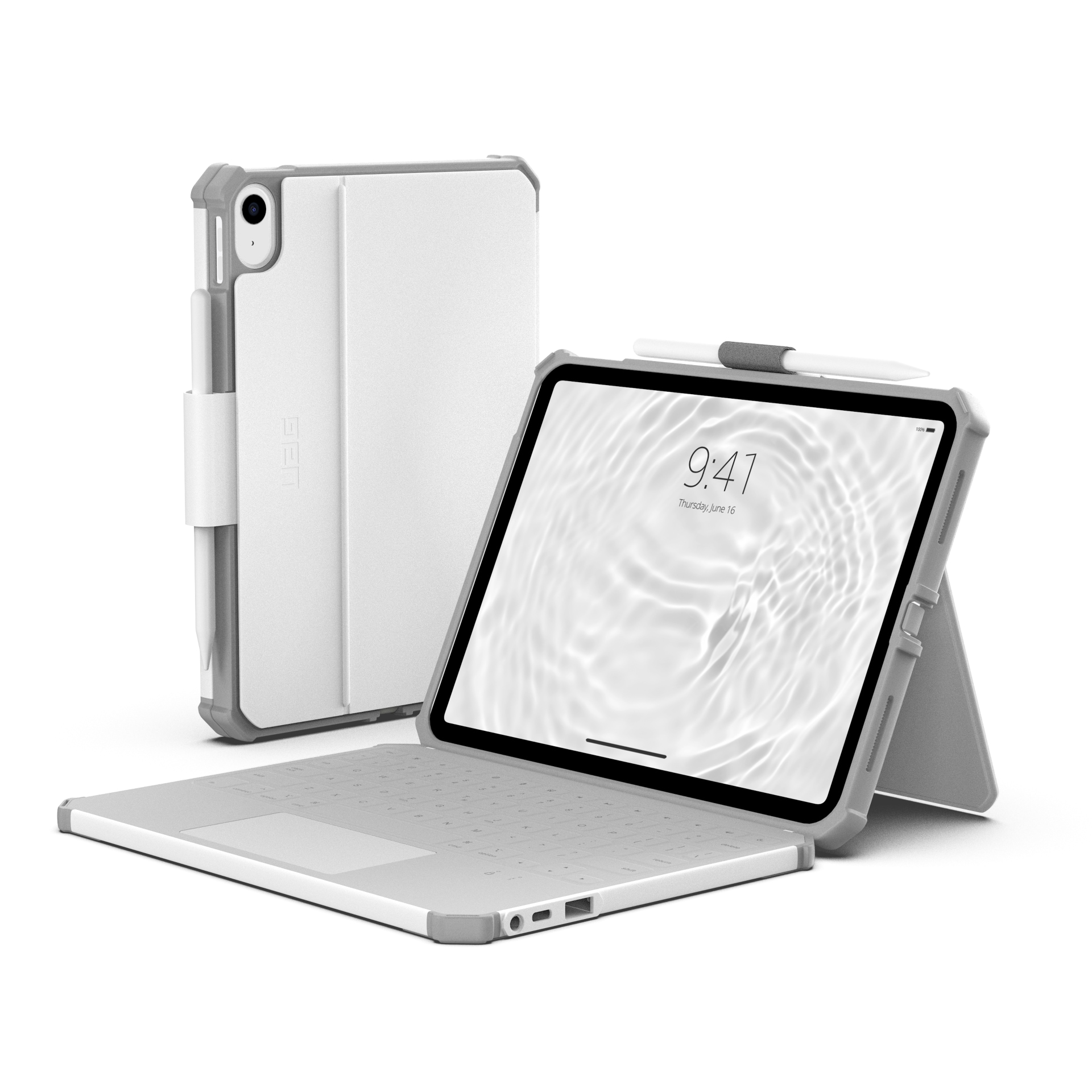 UAG Healthcare USB-C Keyboard Case Apple iPad 11 (A16) / 10.9 (10th, Gen)/