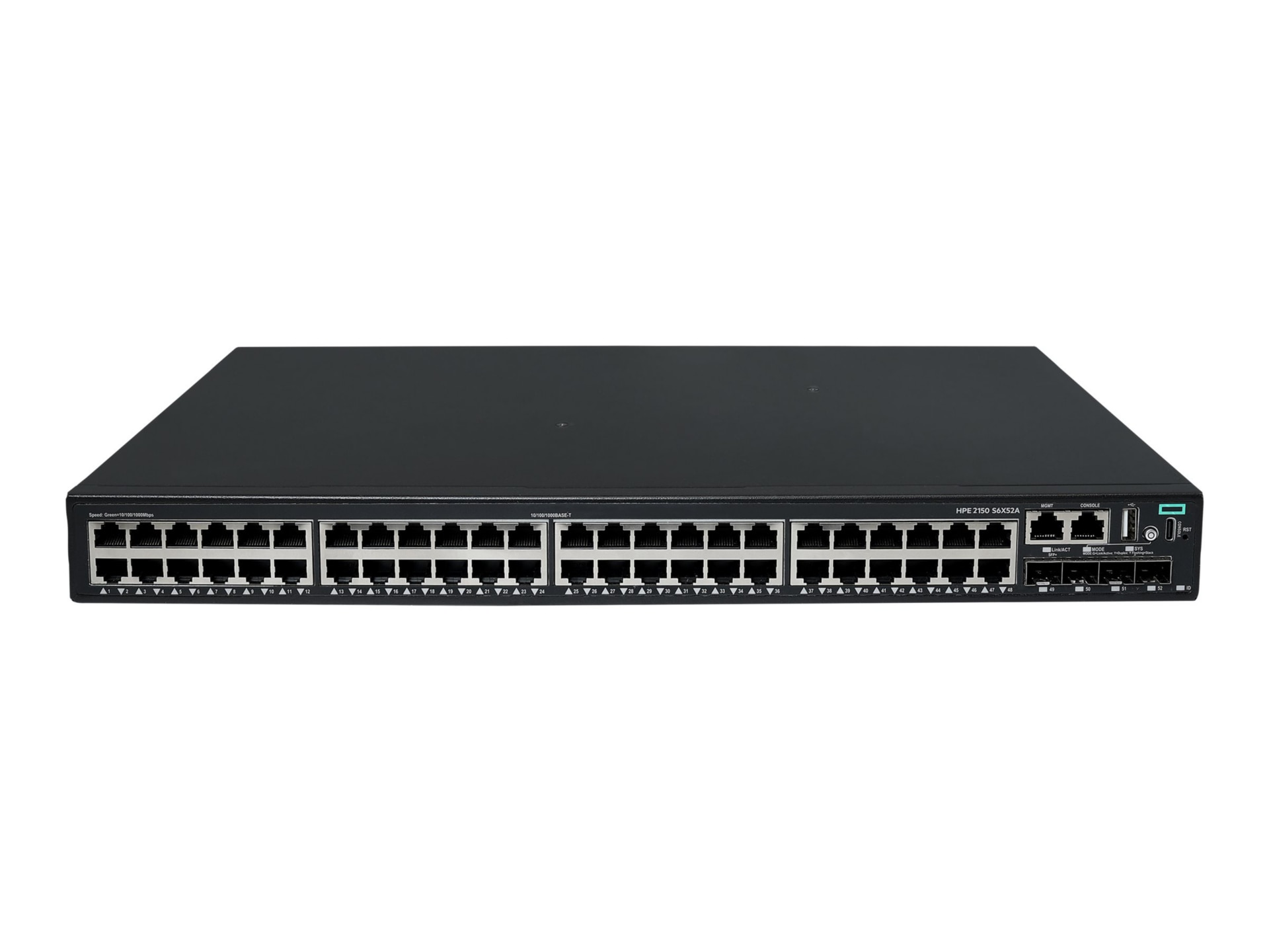 HPE Networking Comware 2150 48p 10M/100M/1G 4p SFP+ 1G/10G - switch - 48 po
