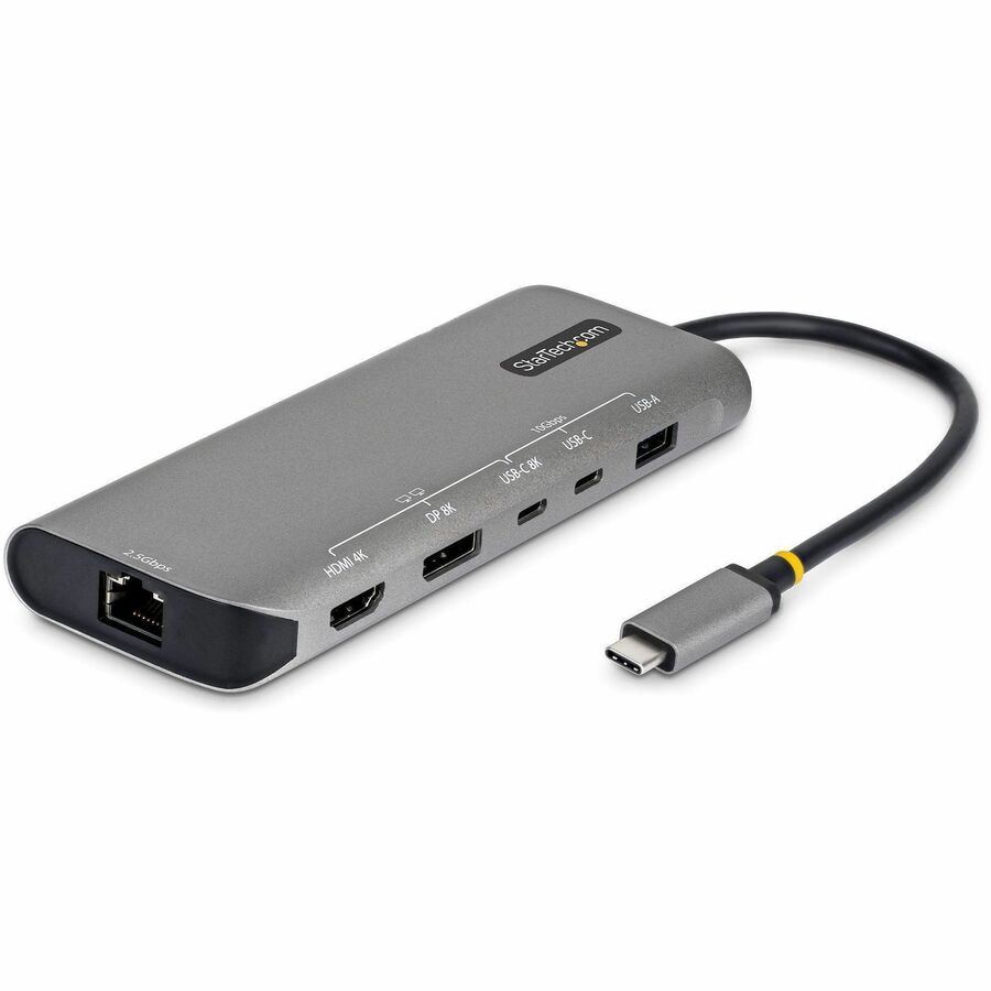 StarTech USB4 Multiport Adapter, Driverless Dual-4K for macOS / Windows, 140W PD Charging, 3-Port 10Gbps Hub, 2.5GbE