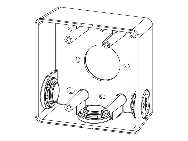 Verkada - intercom station surface mount box - conduit, square