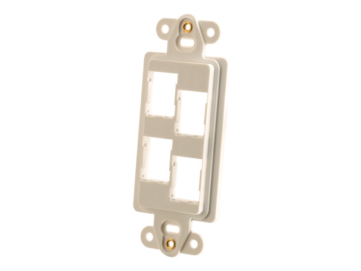 Ortronics wall plate (vertical) - rectangular, stylistics