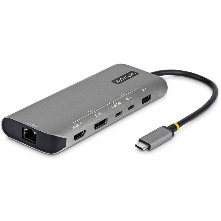 StarTech USB4 Multiport Adapter, Driverless Dual-4K for macOS / Windows, 140W PD Charging, 3-Port 10Gbps Hub, 2.5GbE