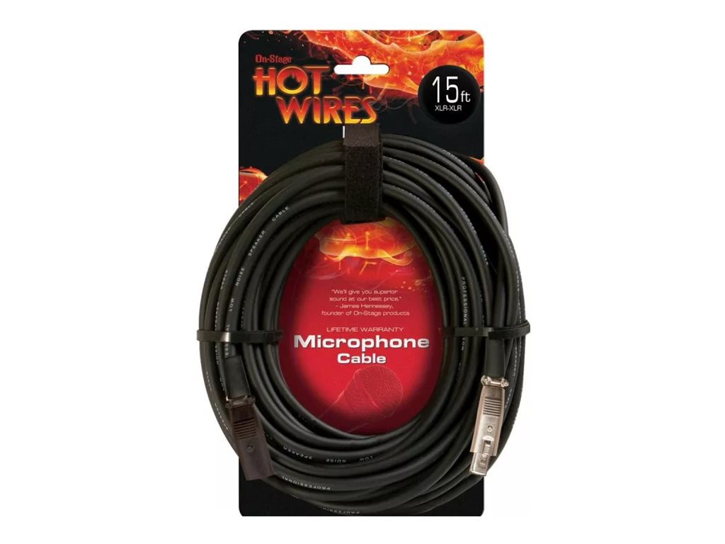 On-Stage audio extension cable - 15 ft