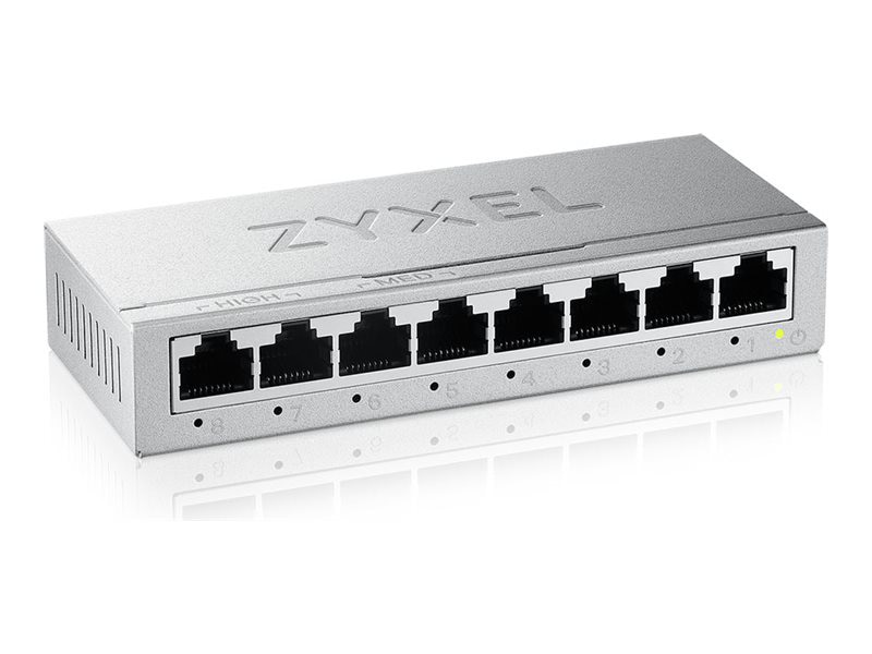 Zyxel GS-100 series GS-108B - Version 5 - switch - 8 ports - unmanaged