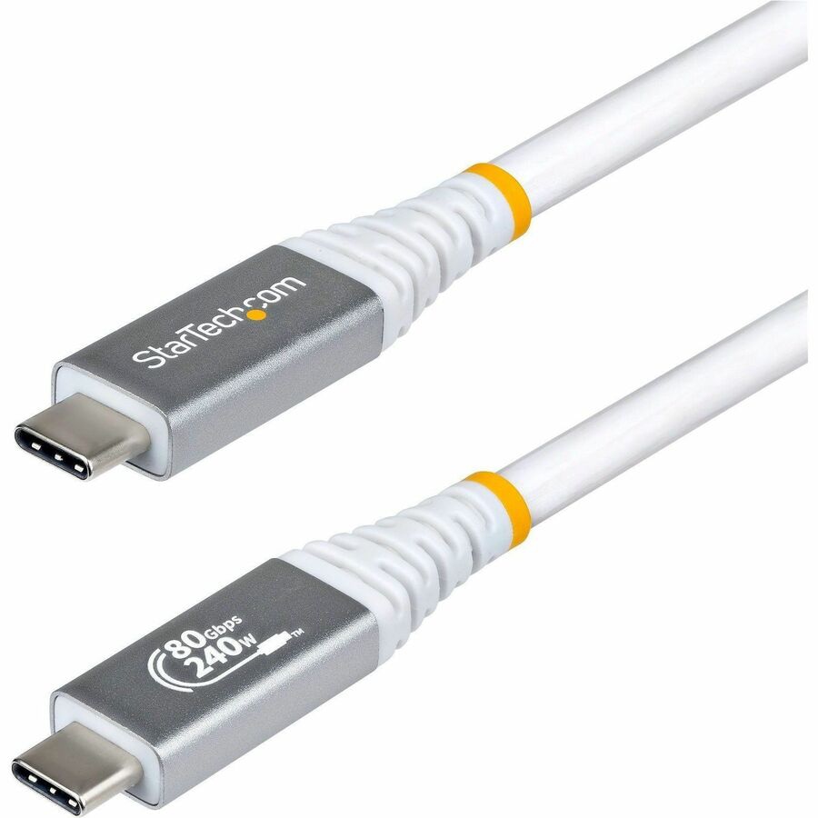 StarTech 1.5ft (45cm) USB4 Cable, 80Gbps, USB-IF Certified USB-C Cable, 240