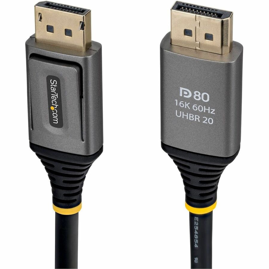 StarTech 3ft DisplayPort 2.1 Cable, VESA Certified DP80 DisplayPort Cable, 10K/8K 60Hz, 8K 240Hz w/DSC 1.2a, DP 2.1 Cord