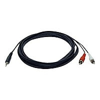 Tripp Lite 6' 3.5mm Mini Stereo to 2 RCA Audio Y Splitter Adapter Cable