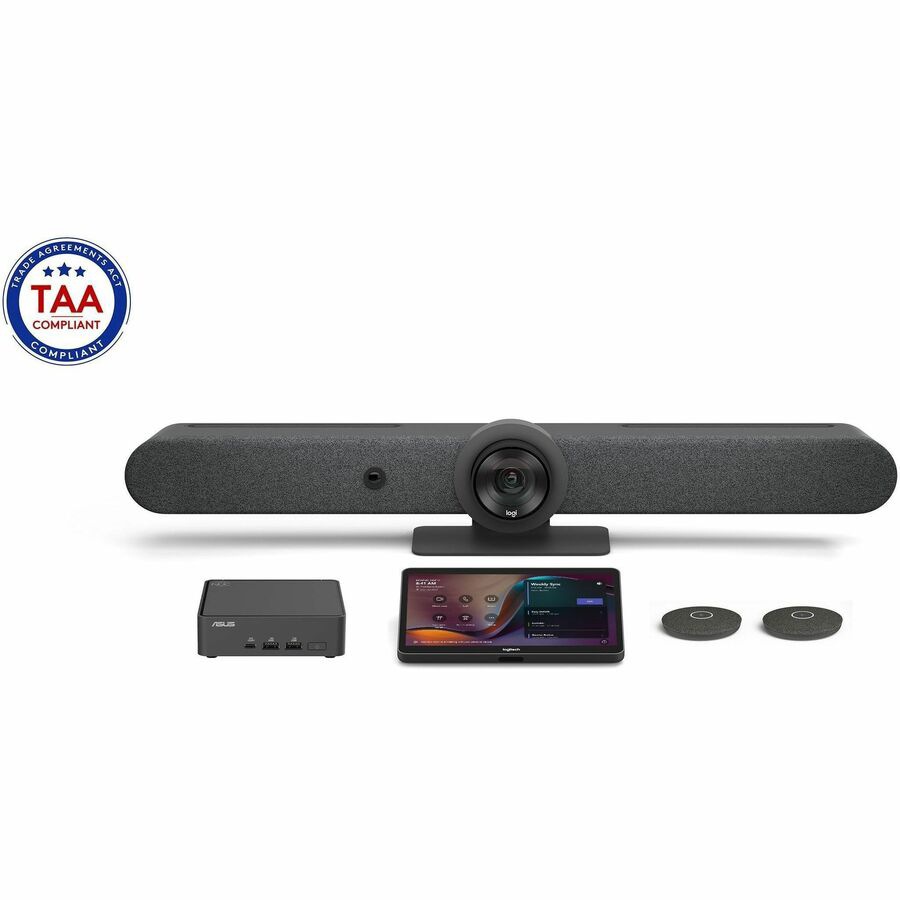 Logitech Rally Bar + Tap + 2 Mic Pods + ASUS NUC for Microsoft Teams Room K