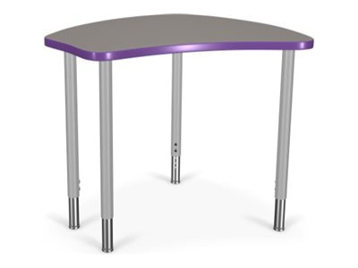 MooreCo Hierarchy Shapes Standard - desk - fashion gray