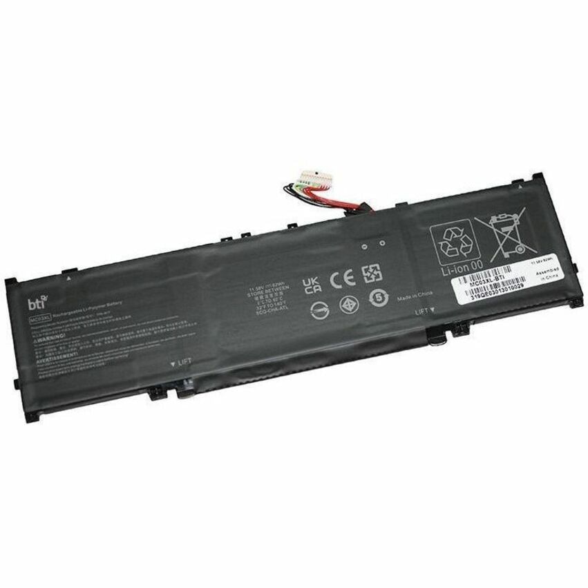 BTI MC03XL-BTI 11.58V LI-ION NOTEBOOK BATTERY FOR HP ELITEBOOK 8 G1 13 IN, 8 G1 14 IN, 8 G1 16 IN