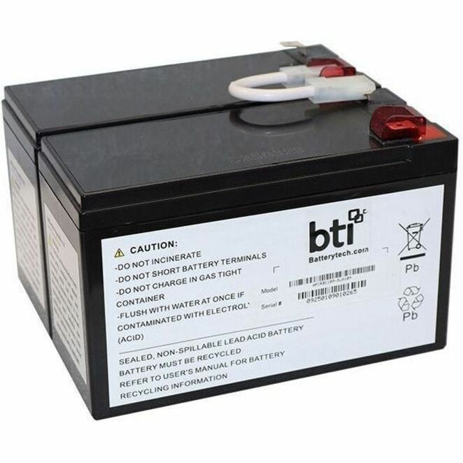 BTI APCRBC109-TAA 12V 2-CELL LEAD ACID UPS BATTERY REPLACES APCRBC109, RBC1