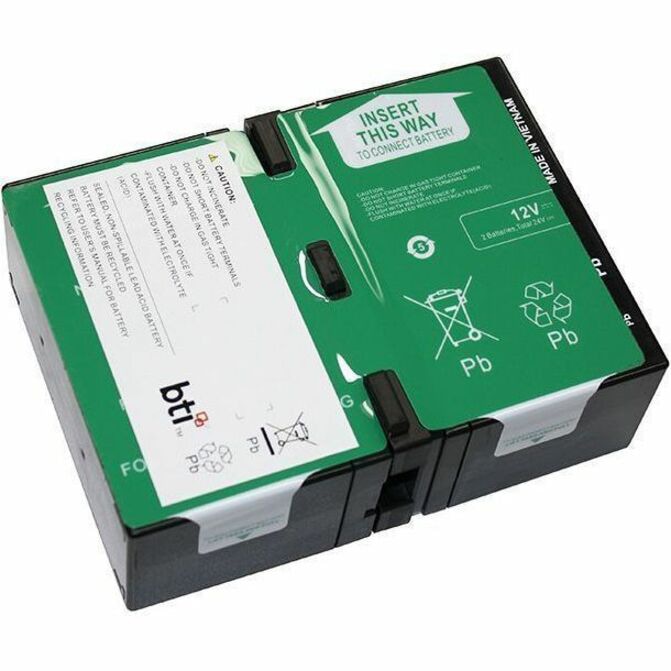 BTI APCRBC123-TAA 12V 2-CELL LEAD ACID UPS BATTERY REPLACES APCRBC123, RBC1