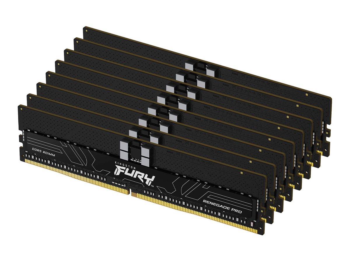 Kingston FURY Renegade Pro - DDR5 - kit - 128 GB: 8 x 16 GB - DIMM 288-pin / PC5-44800 - registered