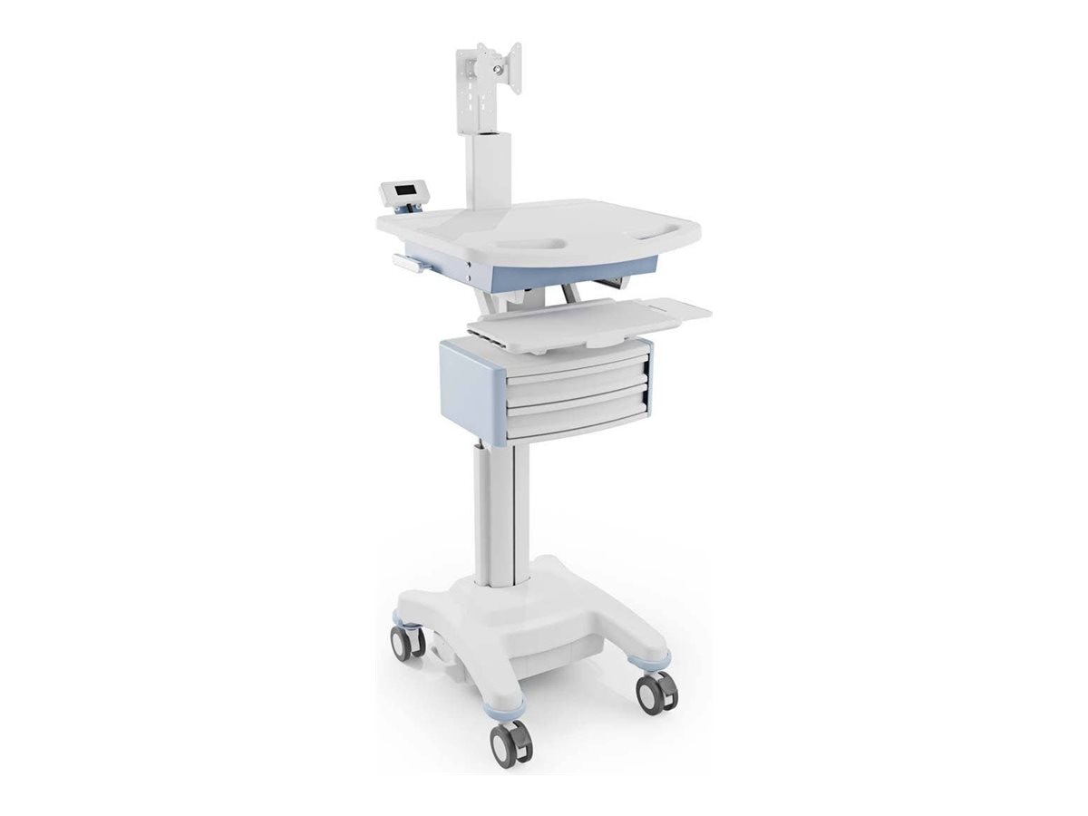 Luxor VitalPower cart - for notebook - medical workstation, deluxe - white,