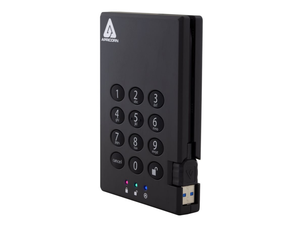 Apricorn Aegis Padlock 3.0 - hard drive - 2 TB - USB 3.2 Gen 1