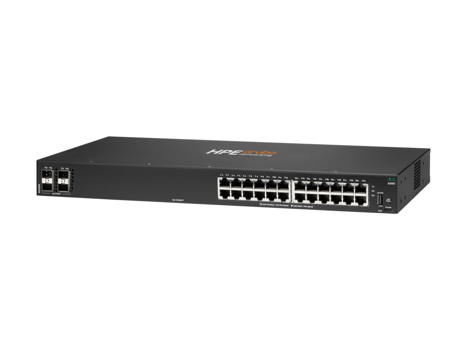 HPE Aruba Networking CX 6000 24p 10M/100M/1G 4p SFP 1G Switch - switch - 24
