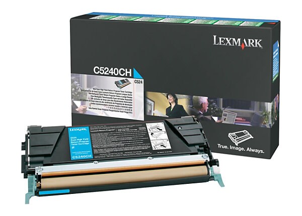 Lexmark Return Program C5240 Hi-Yield Cyan Toner Cartridge
