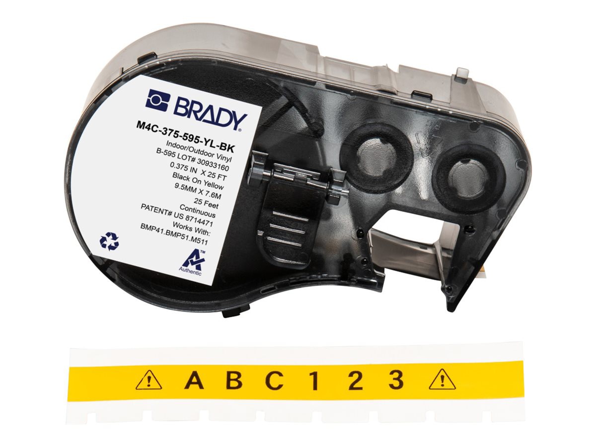 Brady - labels - glossy - 0.95 cm x 7.62 m