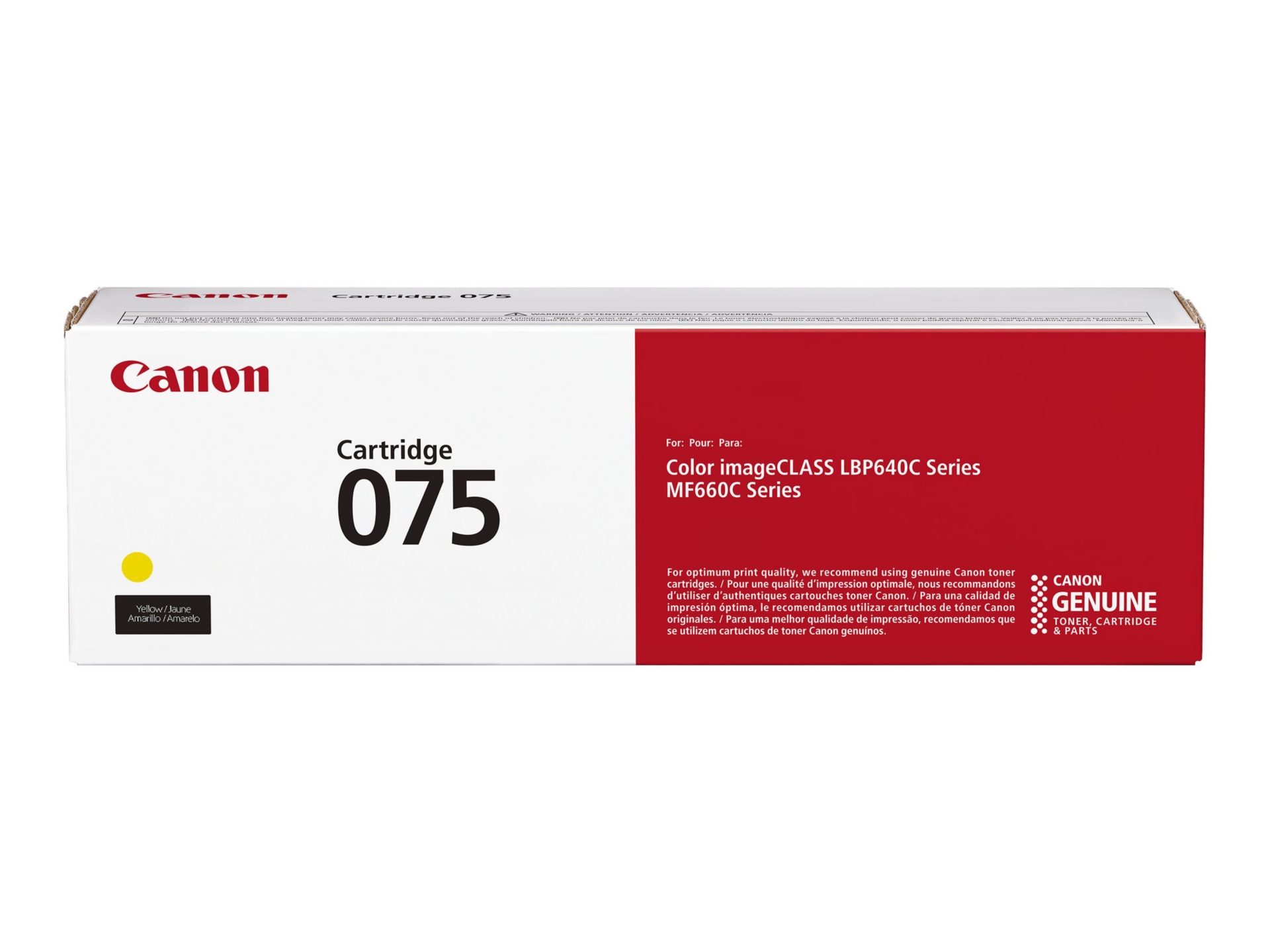Canon 075 - yellow - original - toner cartridge