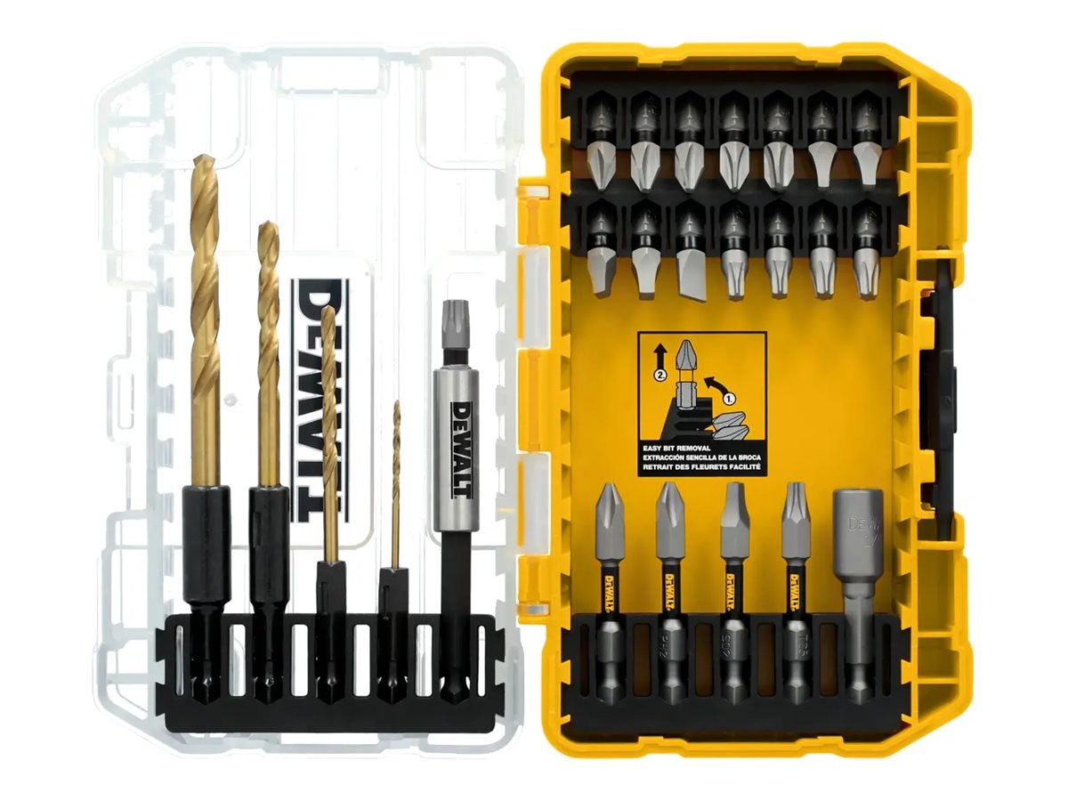 DeWALT TOUGH GRIP screwdriver and drill bit set - 27 pieces